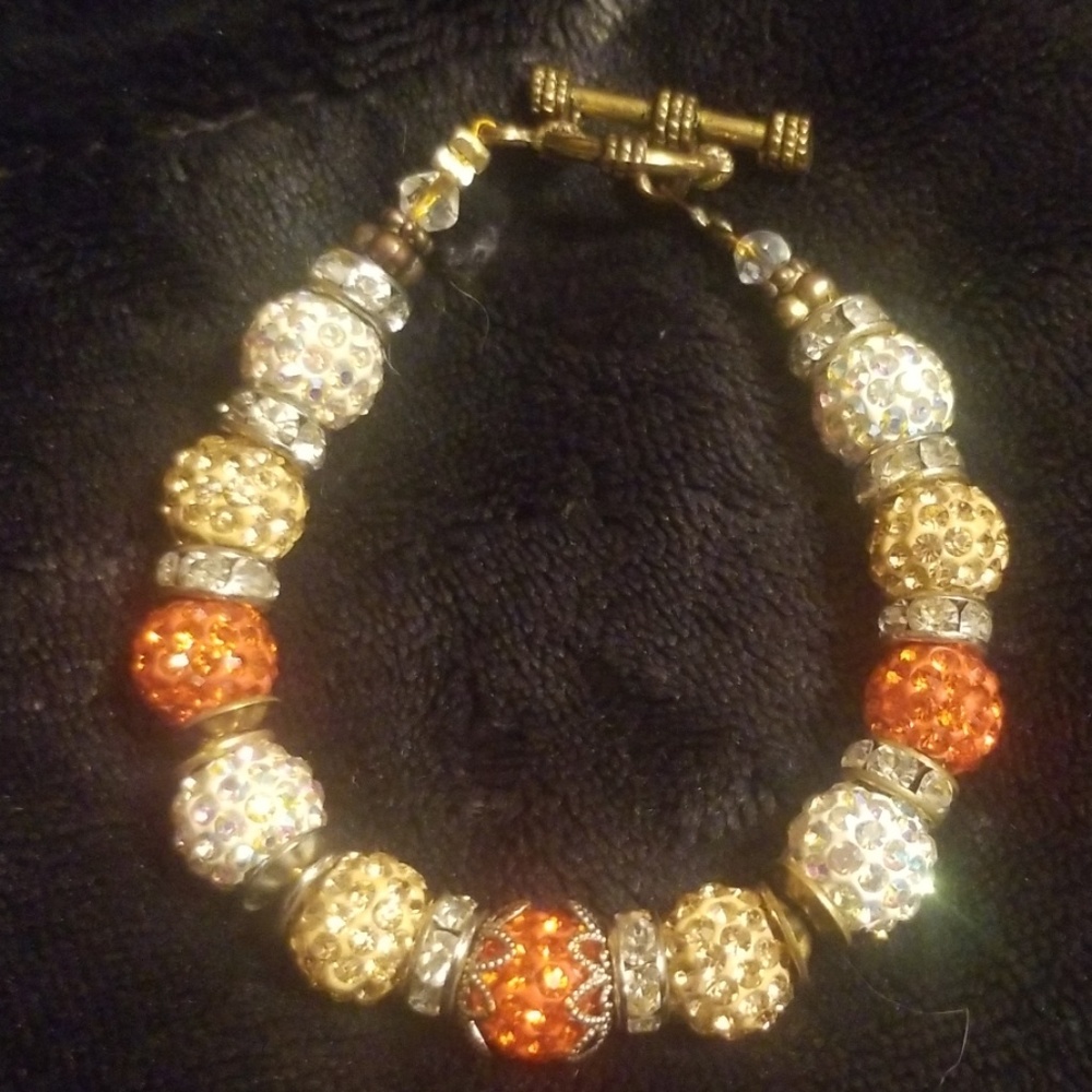 (🏷2/15)Bracelet - Shambhala Orange Peach White